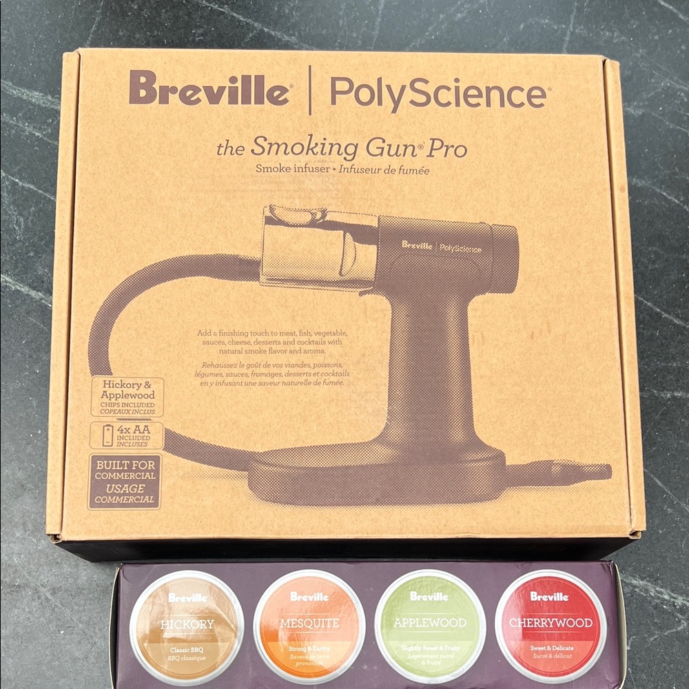 Breville Smoking Gun Pro plus wood chips.  New in box
